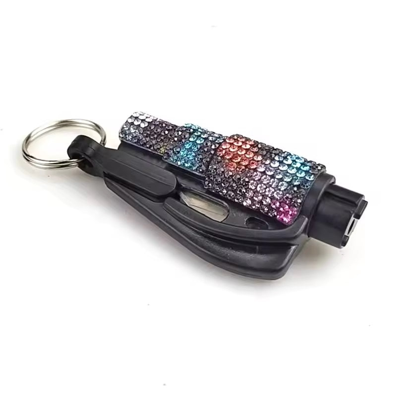 Emergency Car Escape Tool 2-in-1 Seatbelt Cutter & Window Bricker Bling