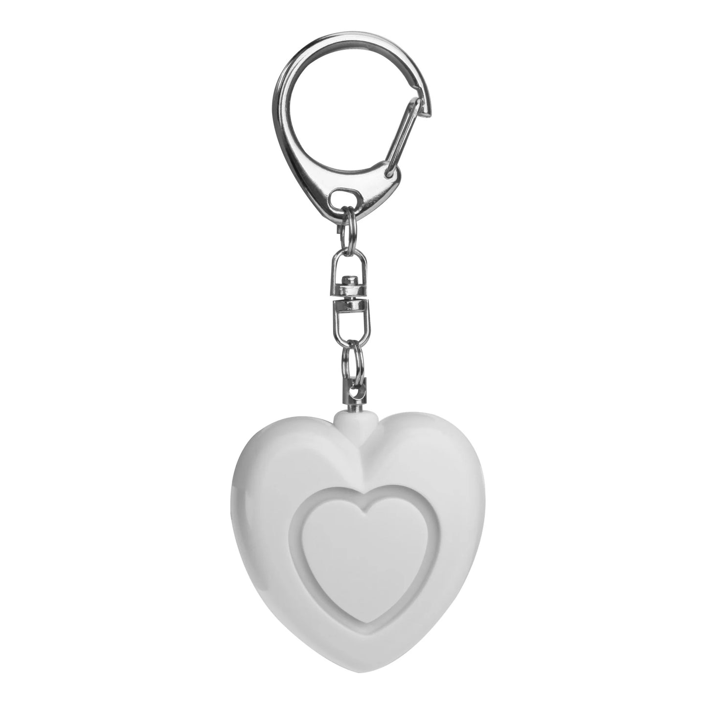 Emergency Alarm Flashlight Keychain Heart