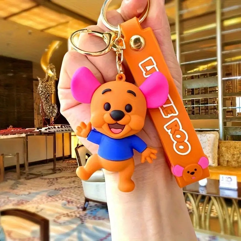 PVC Cartoon Keychain Disney Winnie The Pooh & Friends
