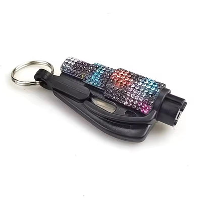 Emergency Car Escape Tool 2-in-1 Seatbelt Cutter & Window Bricker Bling