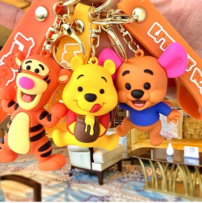 PVC Cartoon Keychain Disney Winnie The Pooh & Friends