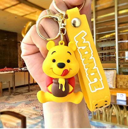 PVC Cartoon Keychain Disney Winnie The Pooh & Friends