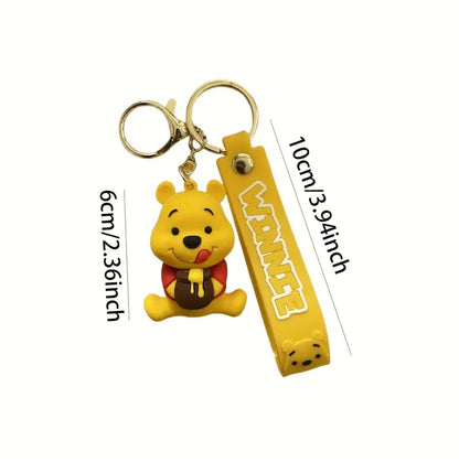PVC Cartoon Keychain Disney Winnie The Pooh & Friends