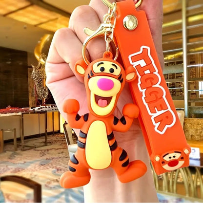PVC Cartoon Keychain Disney Winnie The Pooh & Friends