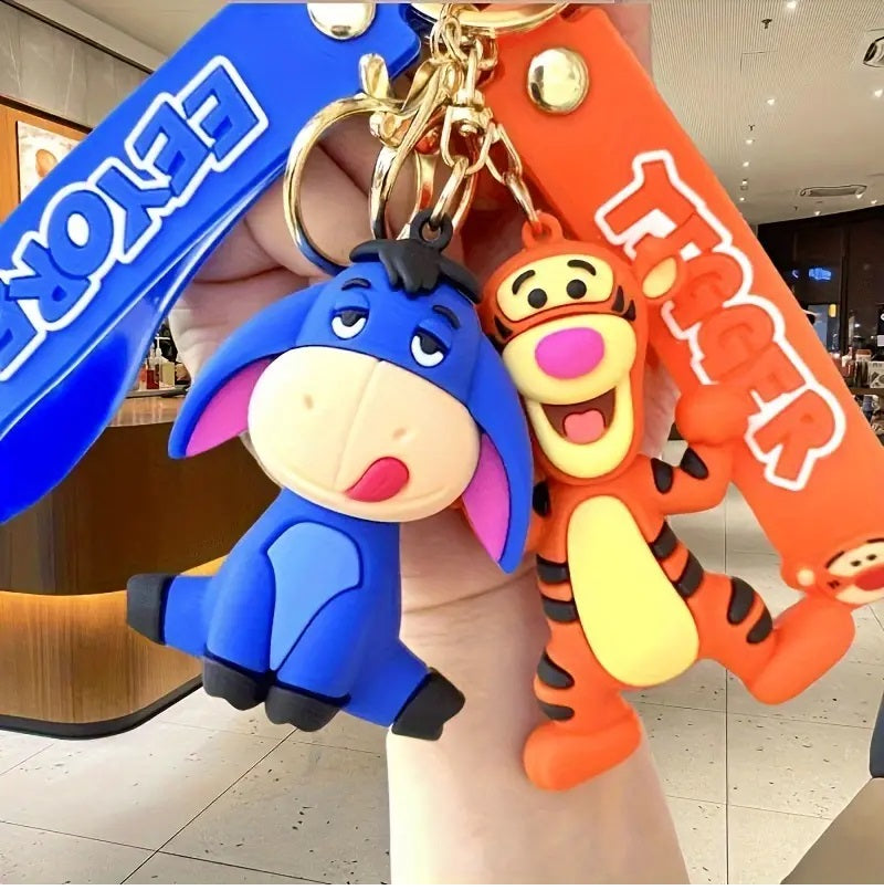 PVC Cartoon Keychain Disney Winnie The Pooh & Friends