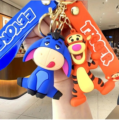 PVC Cartoon Keychain Disney Winnie The Pooh & Friends