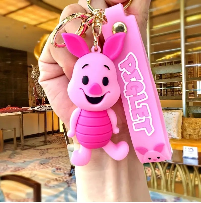 PVC Cartoon Keychain Disney Winnie The Pooh & Friends