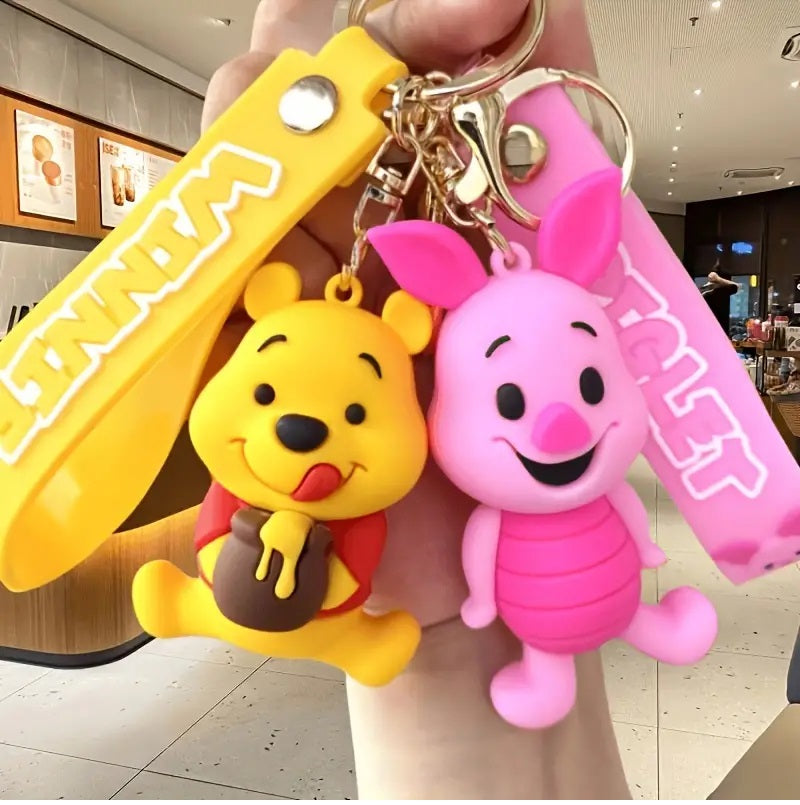 PVC Cartoon Keychain Disney Winnie The Pooh & Friends