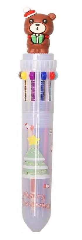 Festive Christmas Multicolor Ballpoint Pens