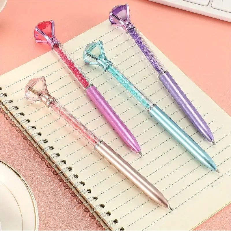 Ink Pen Big Crystal Diamond Bling
