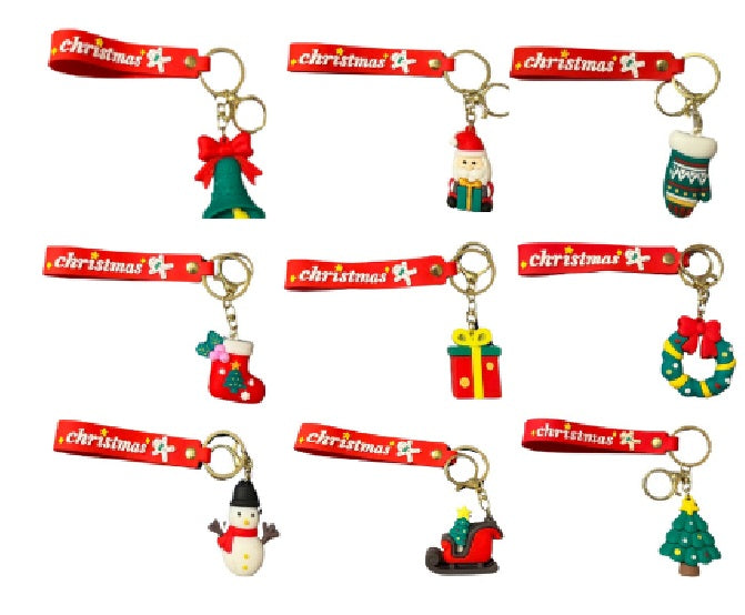 Christmas Cartoon Silicone Keychain