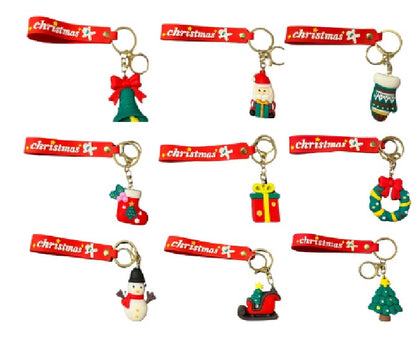 Christmas Cartoon Silicone Keychain