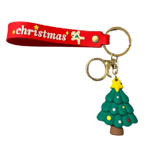 Christmas Cartoon Silicone Keychain