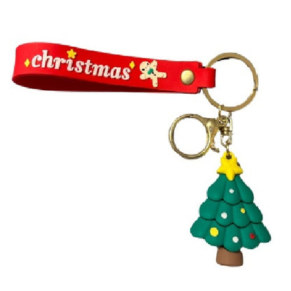 Christmas Cartoon Silicone Keychain