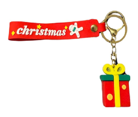 Christmas Cartoon Silicone Keychain