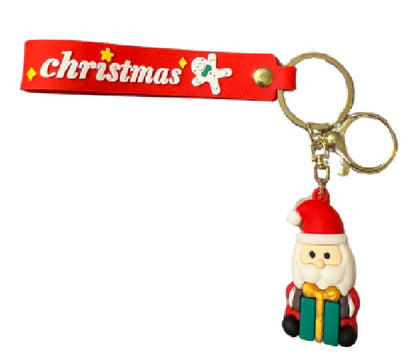 Christmas Cartoon Silicone Keychain