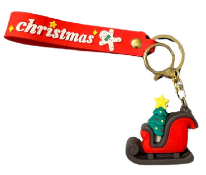 Christmas Cartoon Silicone Keychain