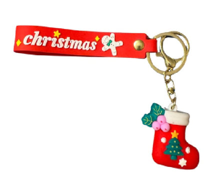 Christmas Cartoon Silicone Keychain