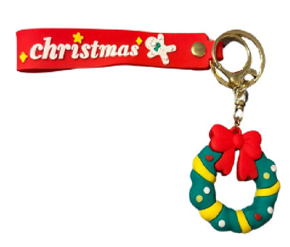 Christmas Cartoon Silicone Keychain