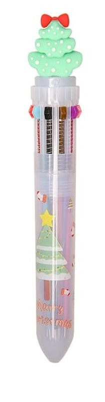Festive Christmas Multicolor Ballpoint Pens