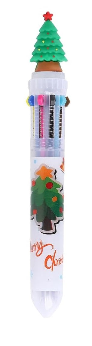 Festive Christmas Multicolor Ballpoint Pens