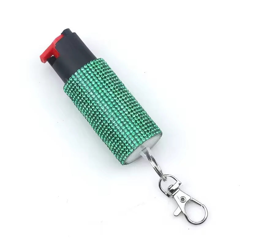 Pepper Spray Keychain Bling