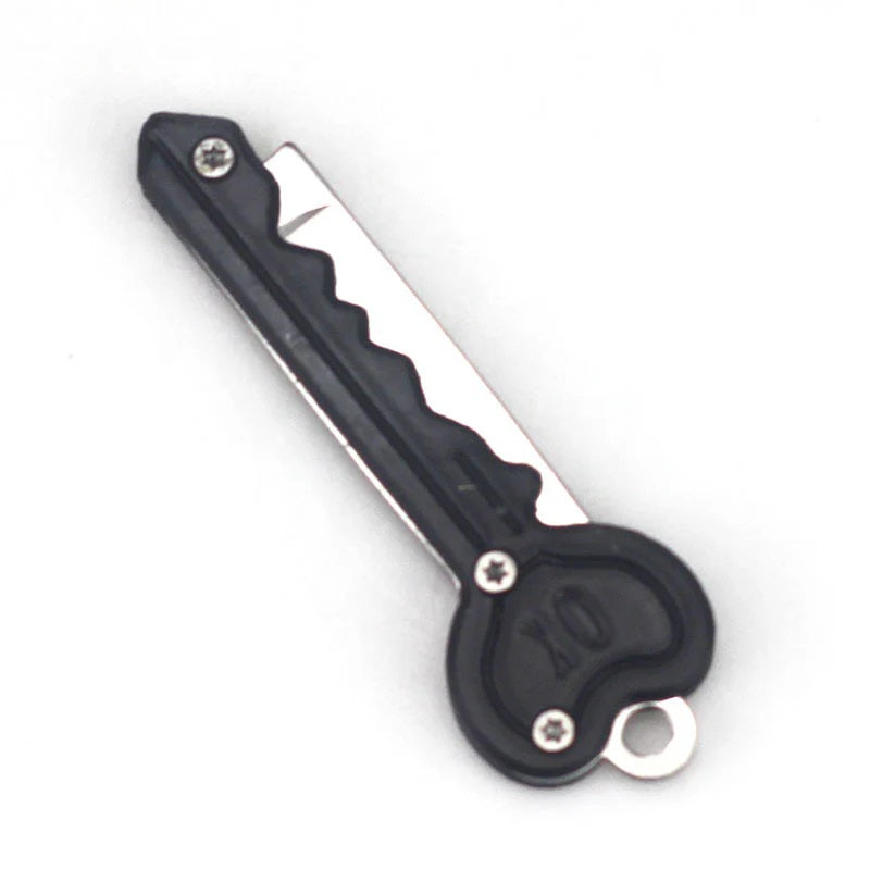 Discrete Key Knife Heart Keychain