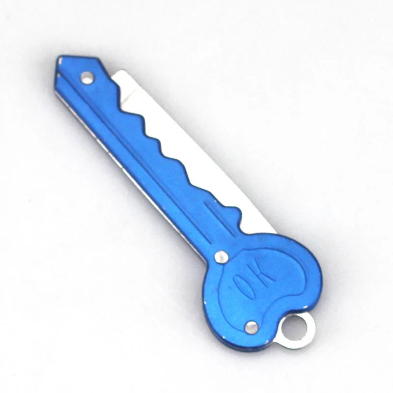 Discrete Key Knife Heart Keychain