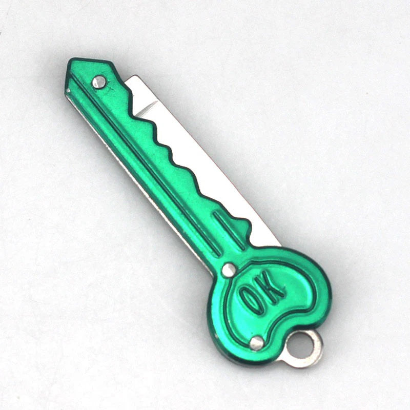 Discrete Key Knife Heart Keychain