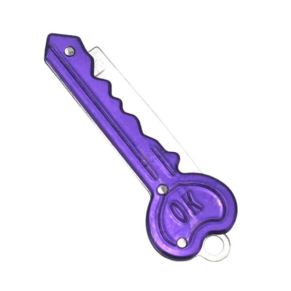 Discrete Key Knife Heart Keychain