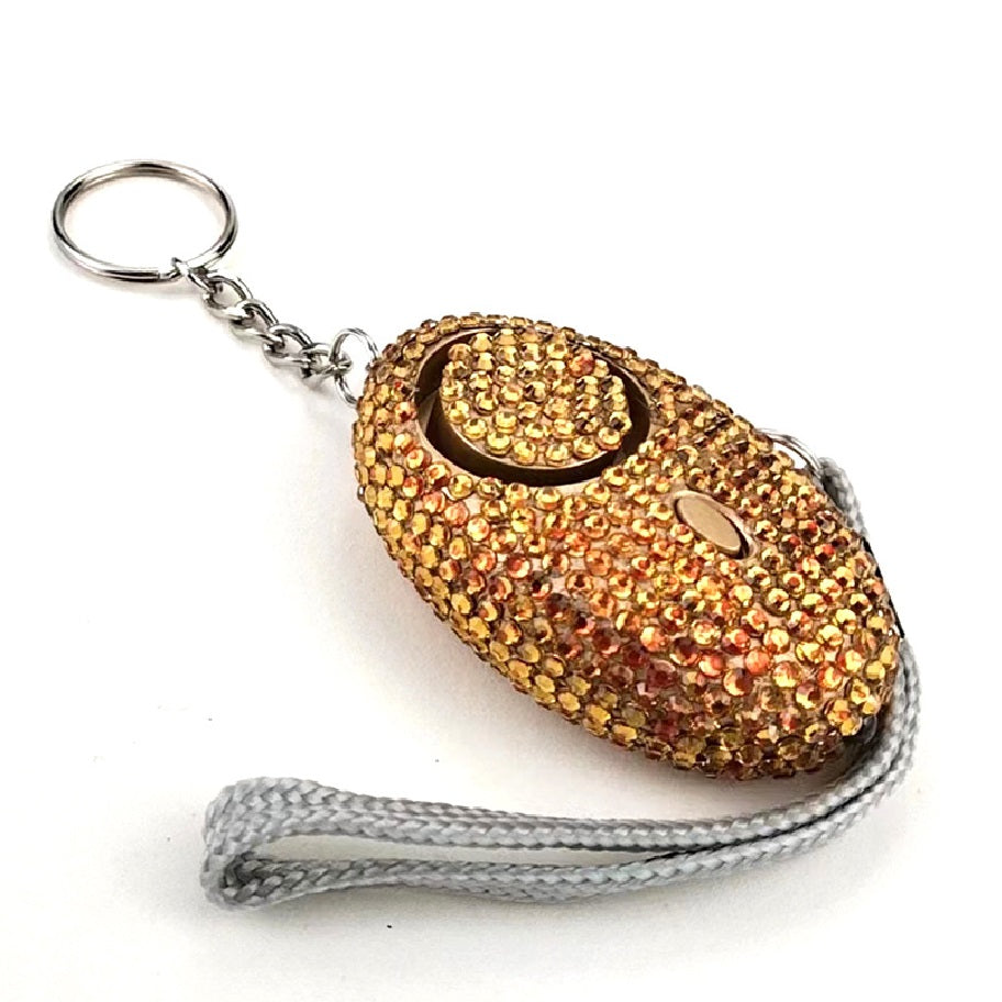 Emergency Alarm Flashlight  Keychain Bling