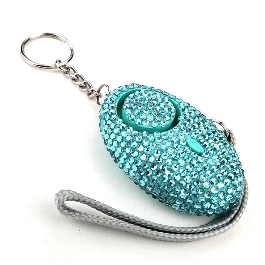 Emergency Alarm Flashlight  Keychain Bling