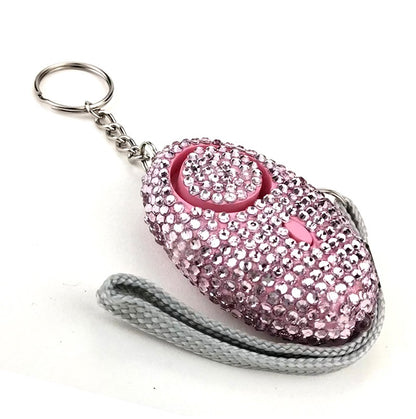Emergency Alarm Flashlight  Keychain Bling