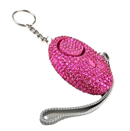 Emergency Alarm Flashlight  Keychain Bling