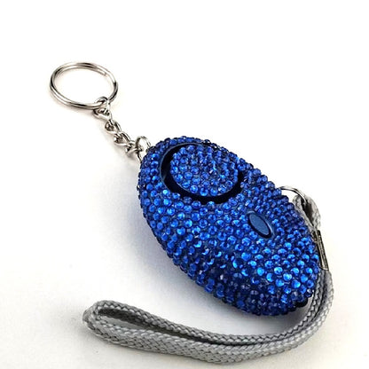 Emergency Alarm Flashlight  Keychain Bling