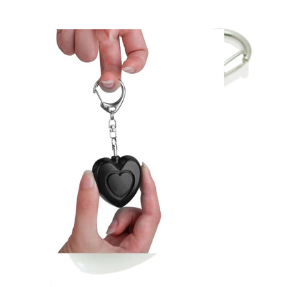 Emergency Alarm Flashlight Keychain Heart