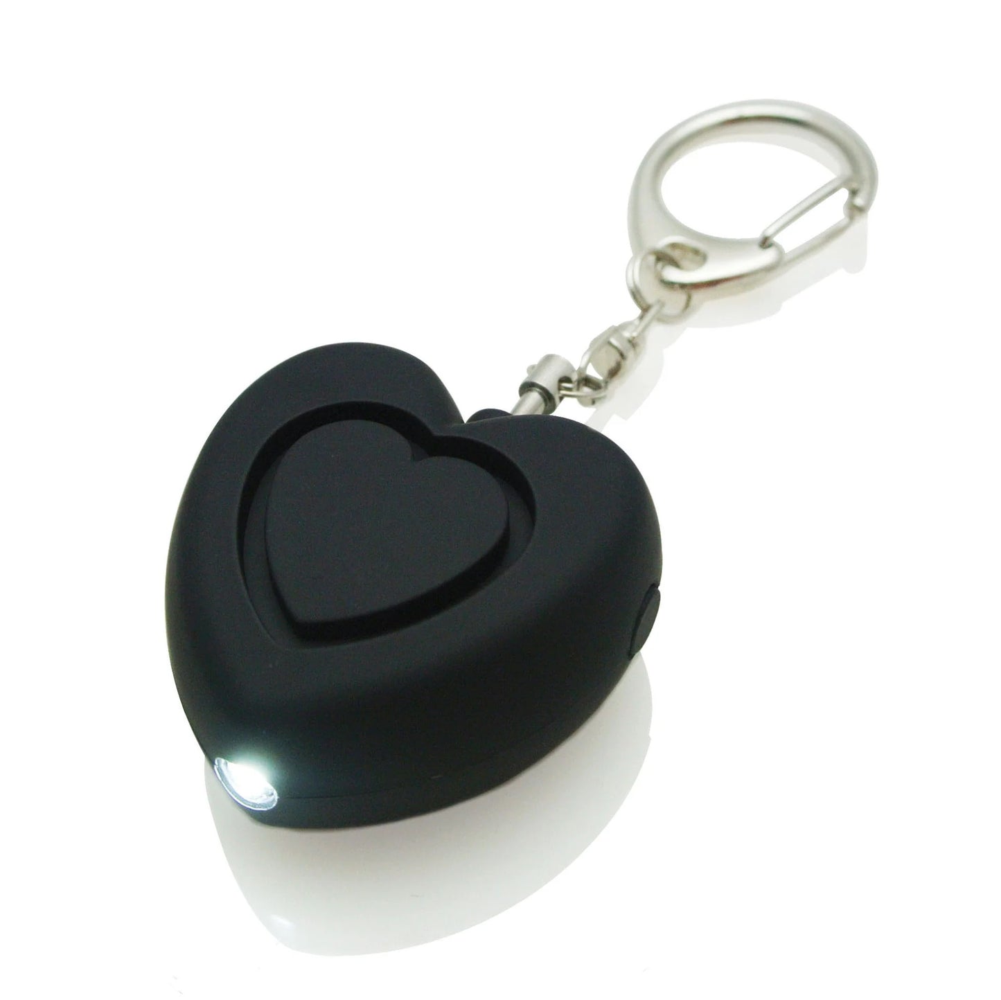Emergency Alarm Flashlight Keychain Heart