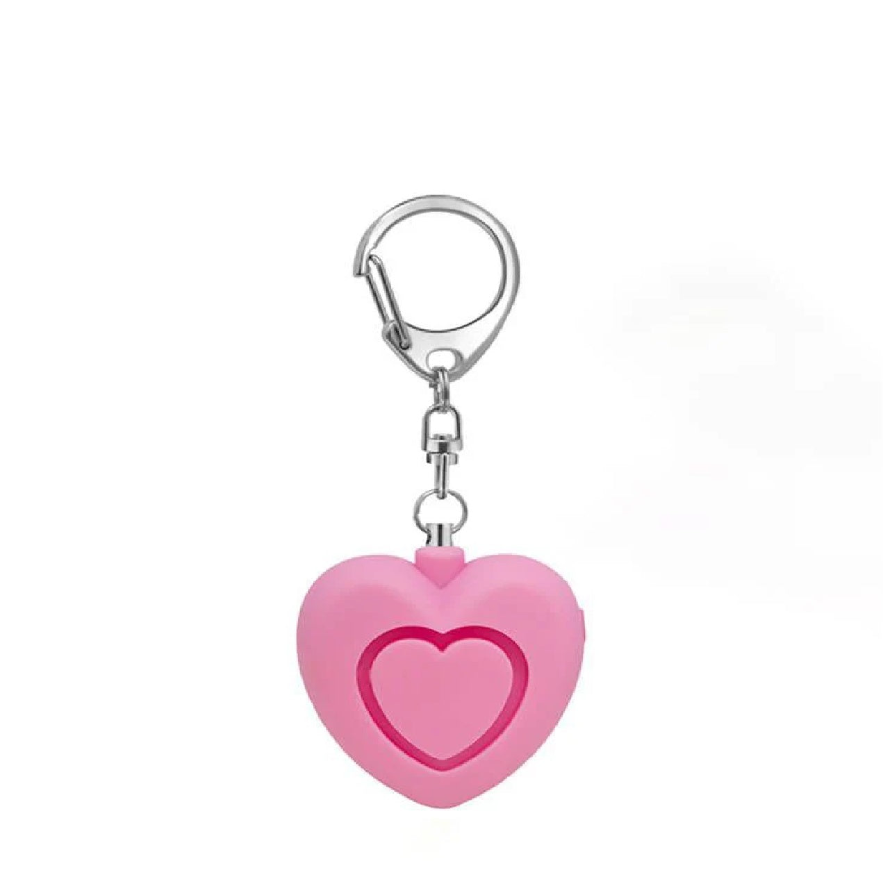 Emergency Alarm Flashlight Keychain Heart