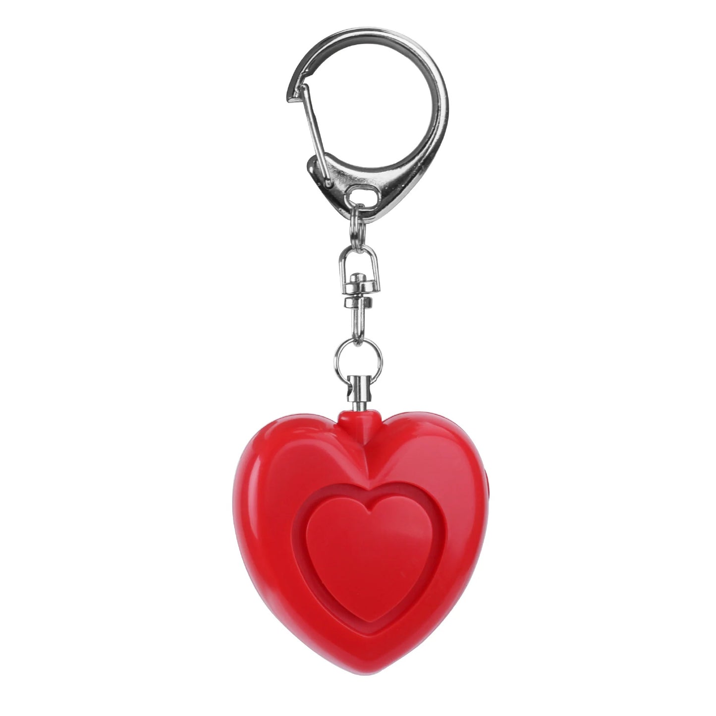 Emergency Alarm Flashlight Keychain Heart