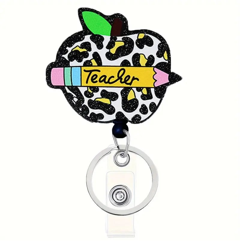 Expandable Teacher Badge Lanyards with Keychains