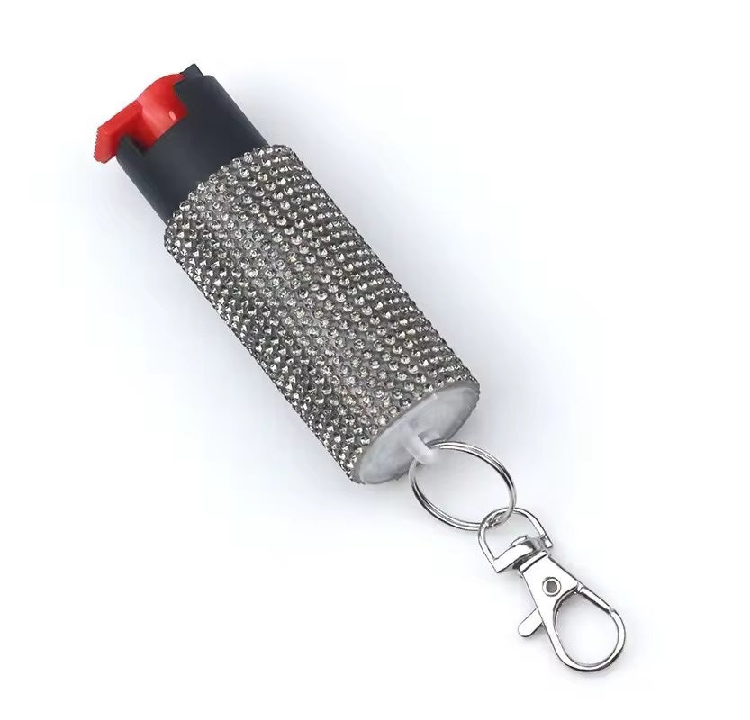 Pepper Spray Keychain Bling