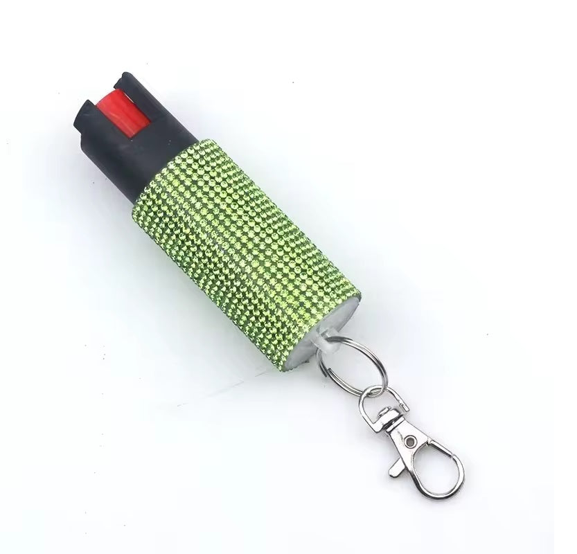Pepper Spray Keychain Bling
