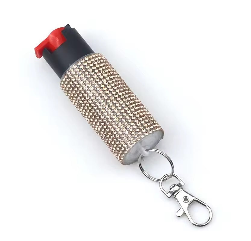 Pepper Spray Keychain Bling