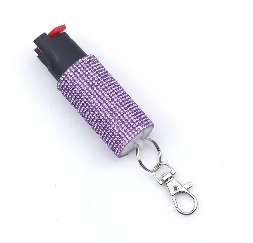 Pepper Spray Keychain Bling