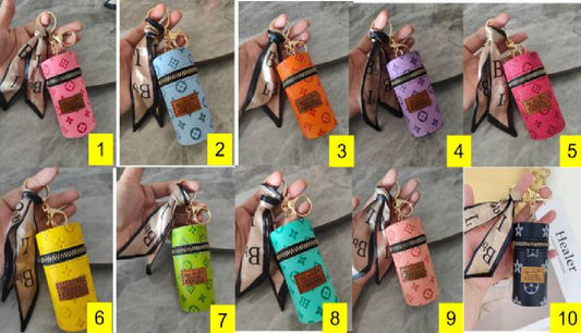 Sakura Lipstick Bucket Bag keychain