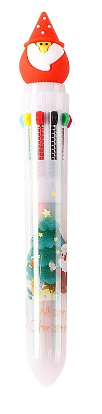 Festive Christmas Multicolor Ballpoint Pens