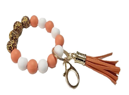 Beaded Wristlet silicone With Tassel