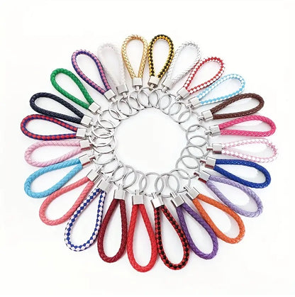 PU Leather Lanyard Keychain