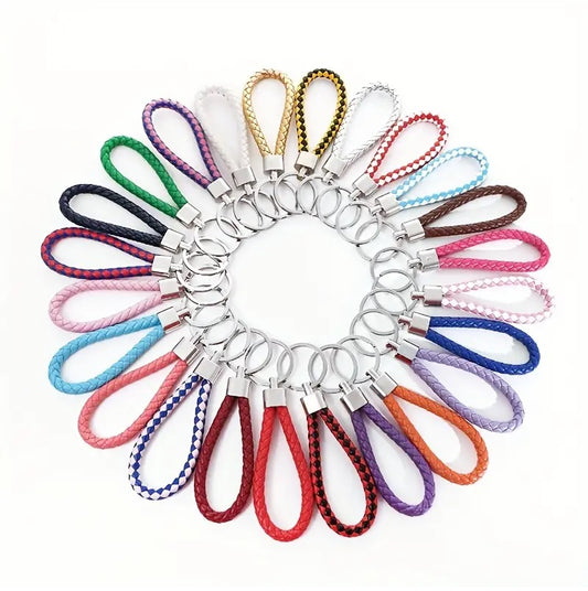 PU Leather Lanyard Keychain