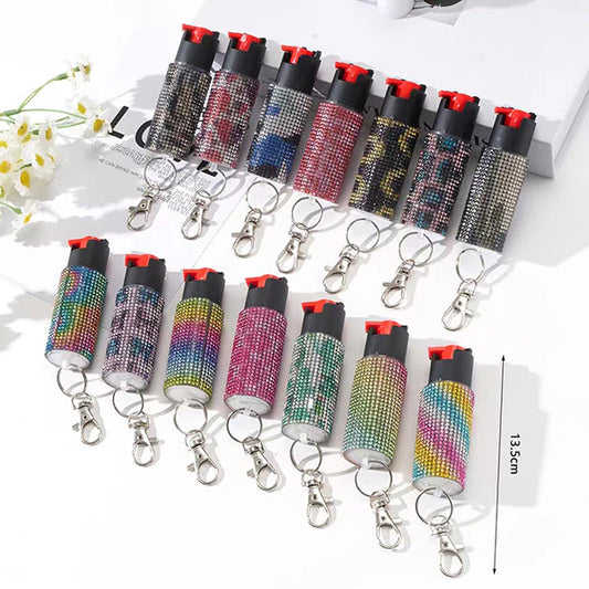 Pepper Spray Keychain Bling